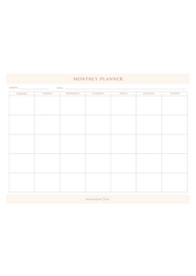 Monthly Desktop Planner Notepad