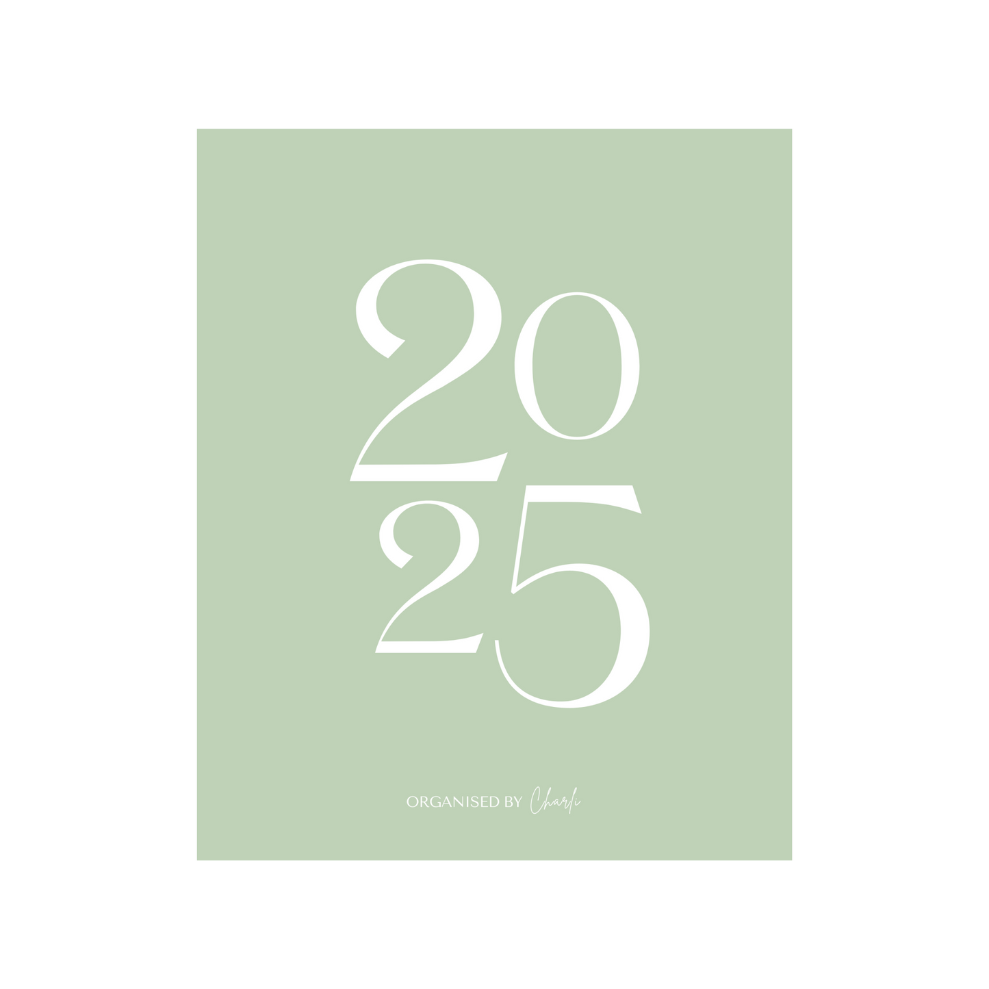 2025 Weekly Diary - Matcha