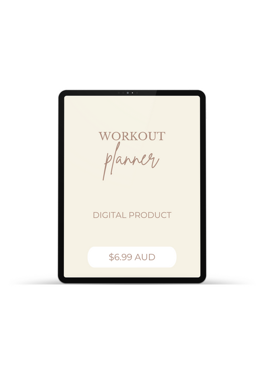 Workout Planner Digital Download