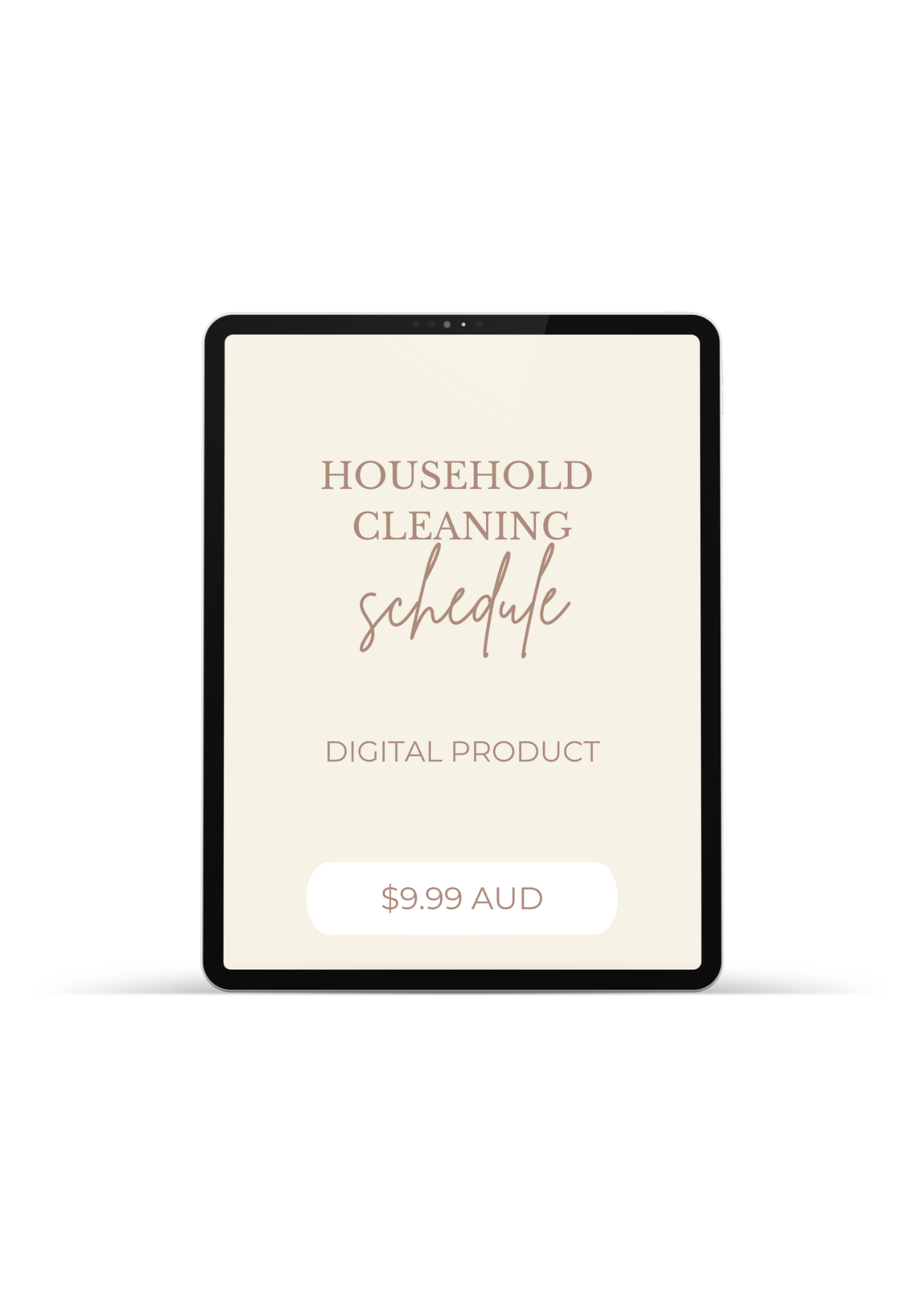 Household Cleaning Schedule Digital Download