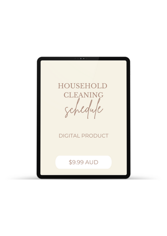Household Cleaning Schedule Digital Download
