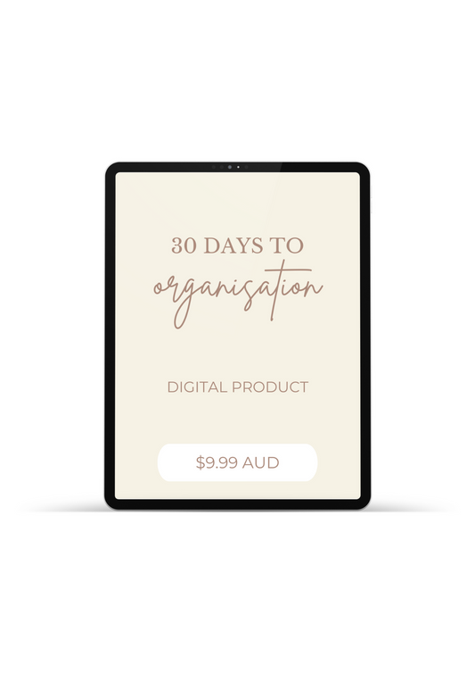 30 Days to Organisation Digital Planner