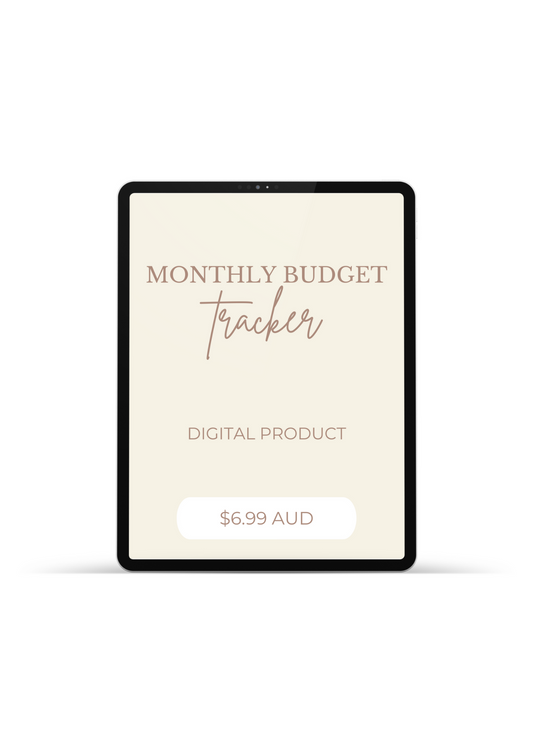 Monthly Budget Tracker Digital Download